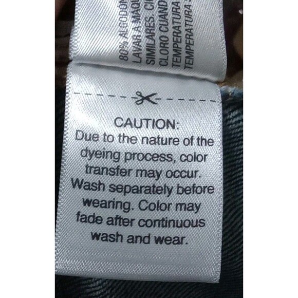 Dark Wash Denim Mini Skirt Women's 16R Blue Jean Button Fly 5-Pocket School Fall - Picture 10 of 10